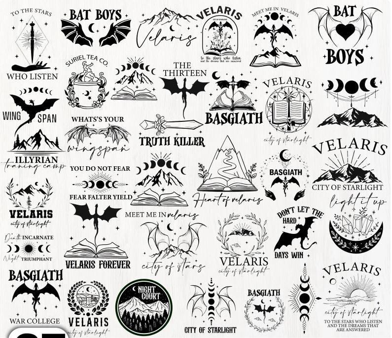 2.5” Acotar Magnets l Fourth Wing | Book Magnets