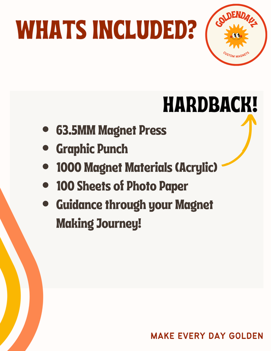 Magnet Making Machine Kit: 2.5” x 2.5”