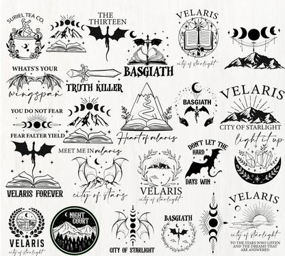 2.5” Acotar Magnets l Fourth Wing | Book Magnets