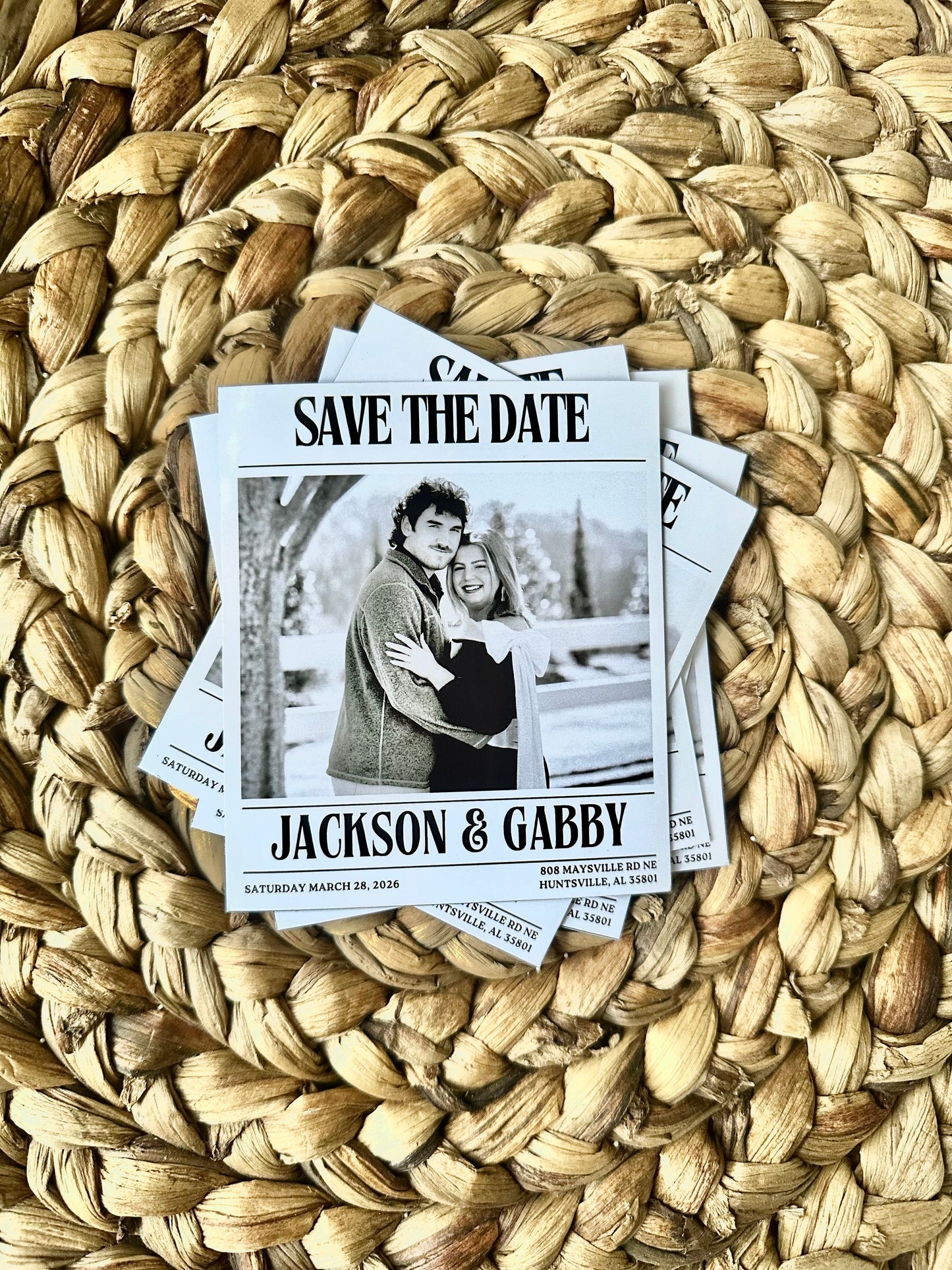 4" x 3.5" Save the Date Magnets l Business logos
