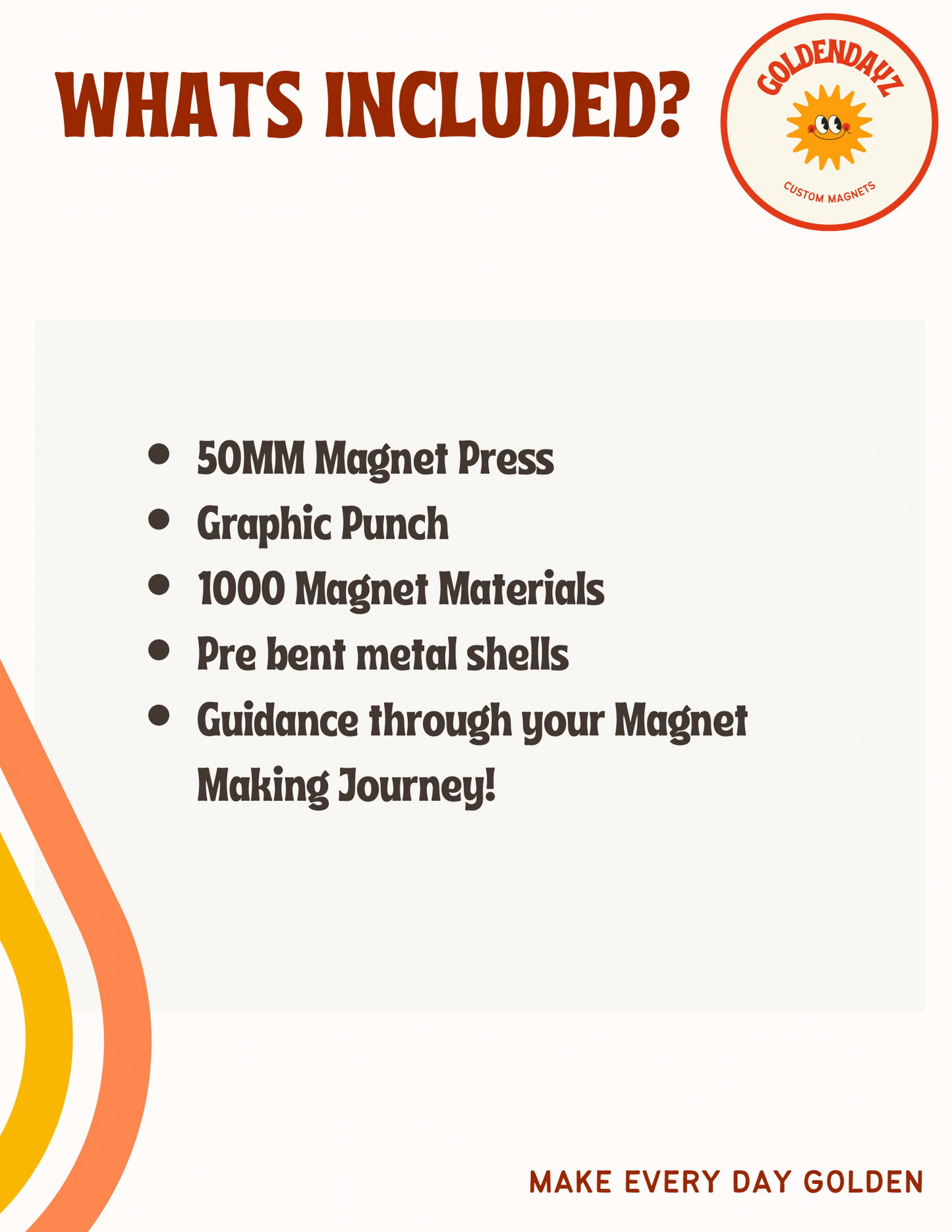 Magnet Maker Machine Kit: 2” x 2”