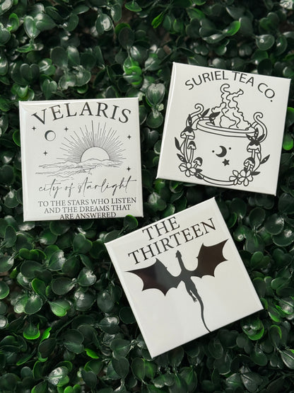 2.5” Acotar Magnets l Fourth Wing | Book Magnets