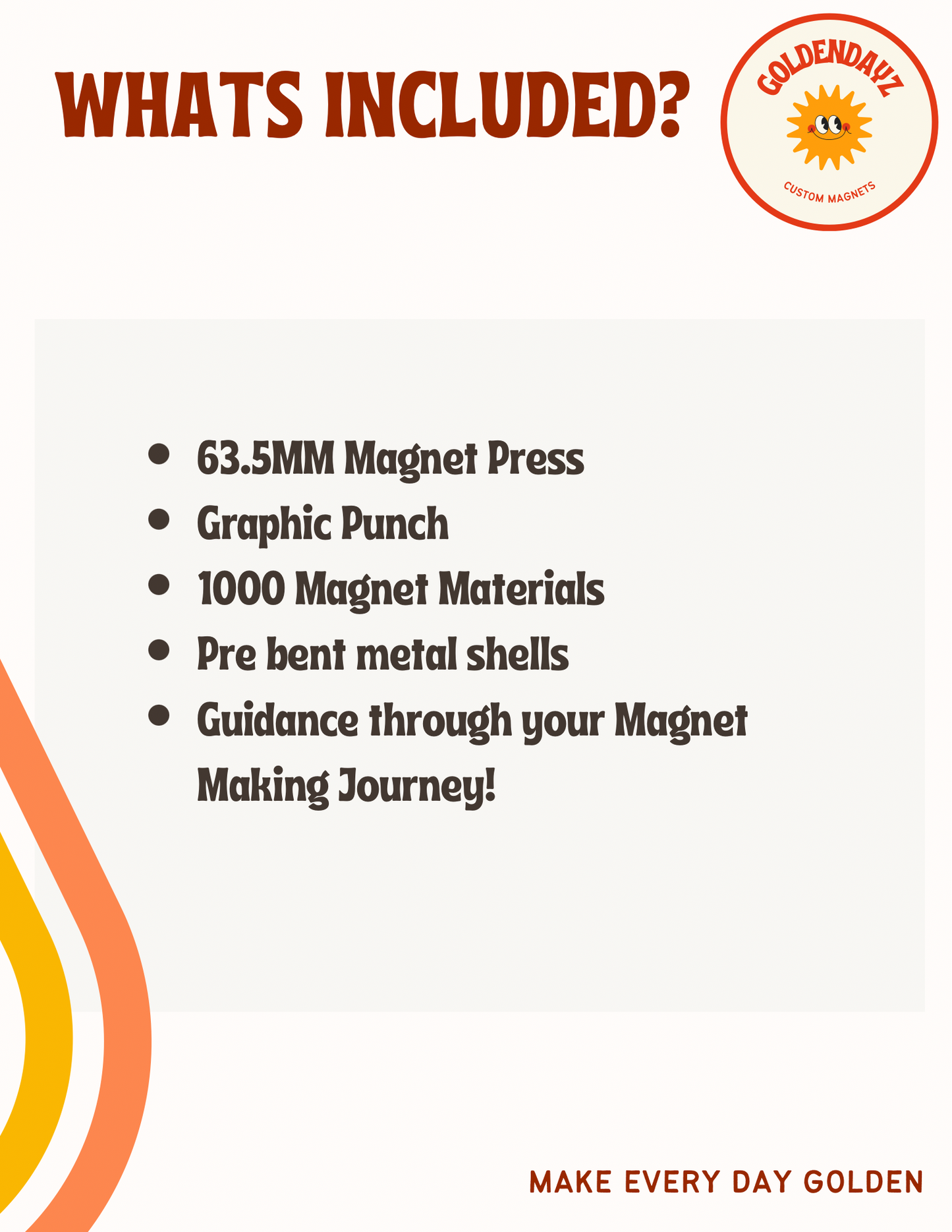 Magnet Making Machine Kit: 2.5” x 2.5”