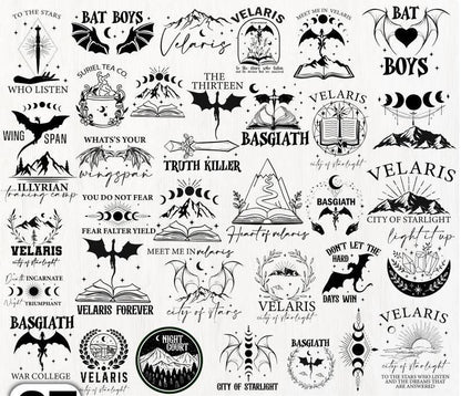 2.5” Acotar Magnets l Fourth Wing | Book Magnets
