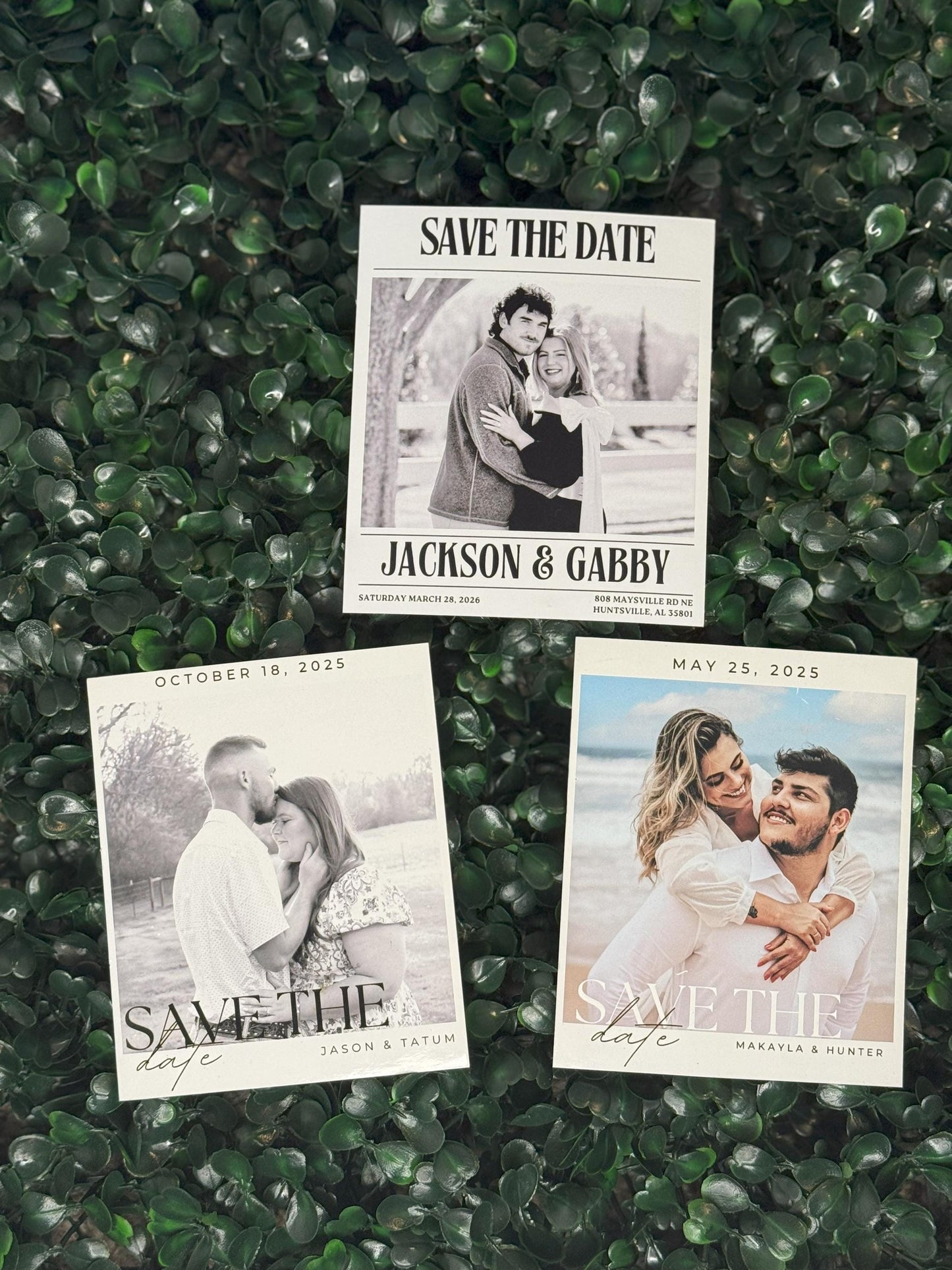 4" x 3.5" Save the Date Magnets l Business logos