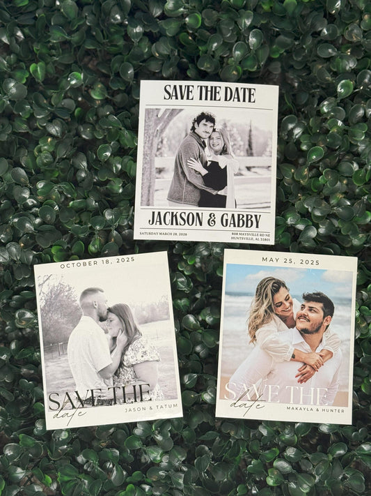 4" x 3.5" Save the Date Magnets l Business logos